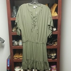 Olive green dress